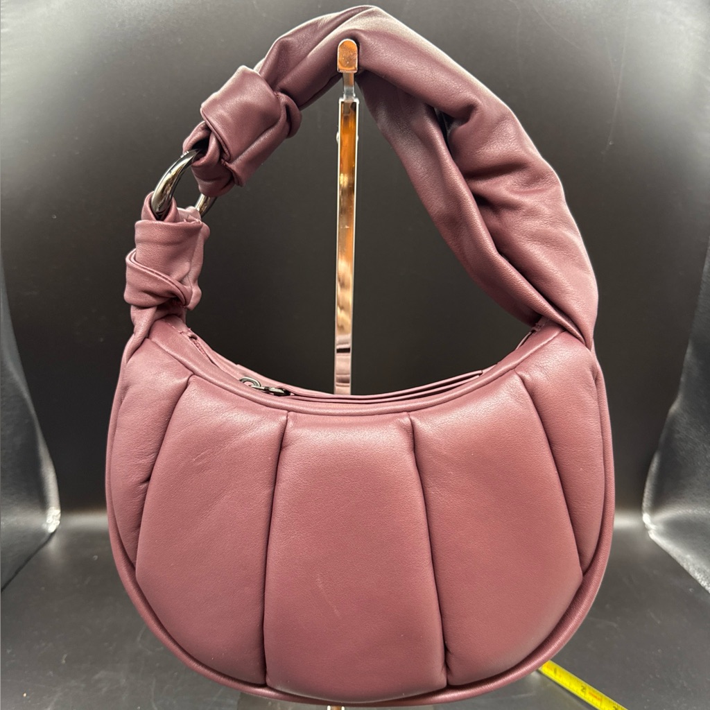 New Tumi Asra Small Crossbody In Cabernet Puff, Nwot Excellent Condition